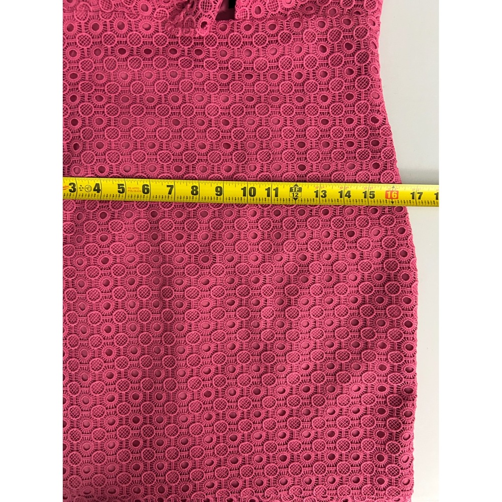 Aidan Mattox Dress Womens Size 4 Eyelet Maxi Sheath Pink - Picture 7 of 11